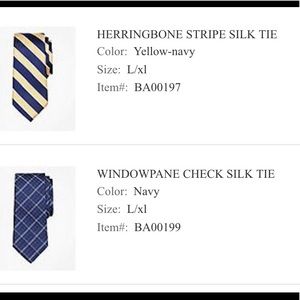 NWT Bundle 2 Boys Brooks Brothers Silk Ties